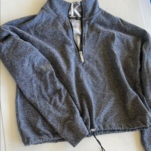 Calvin Klein Charcoal Cowl Neck Sweater